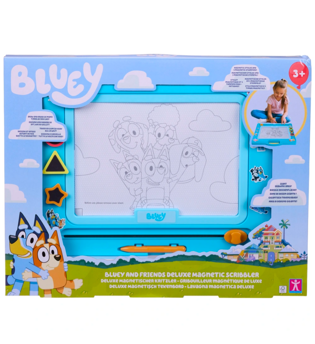 Bluey and Friends Deluxe Magnetic Scribbler Doodle Drawing Board